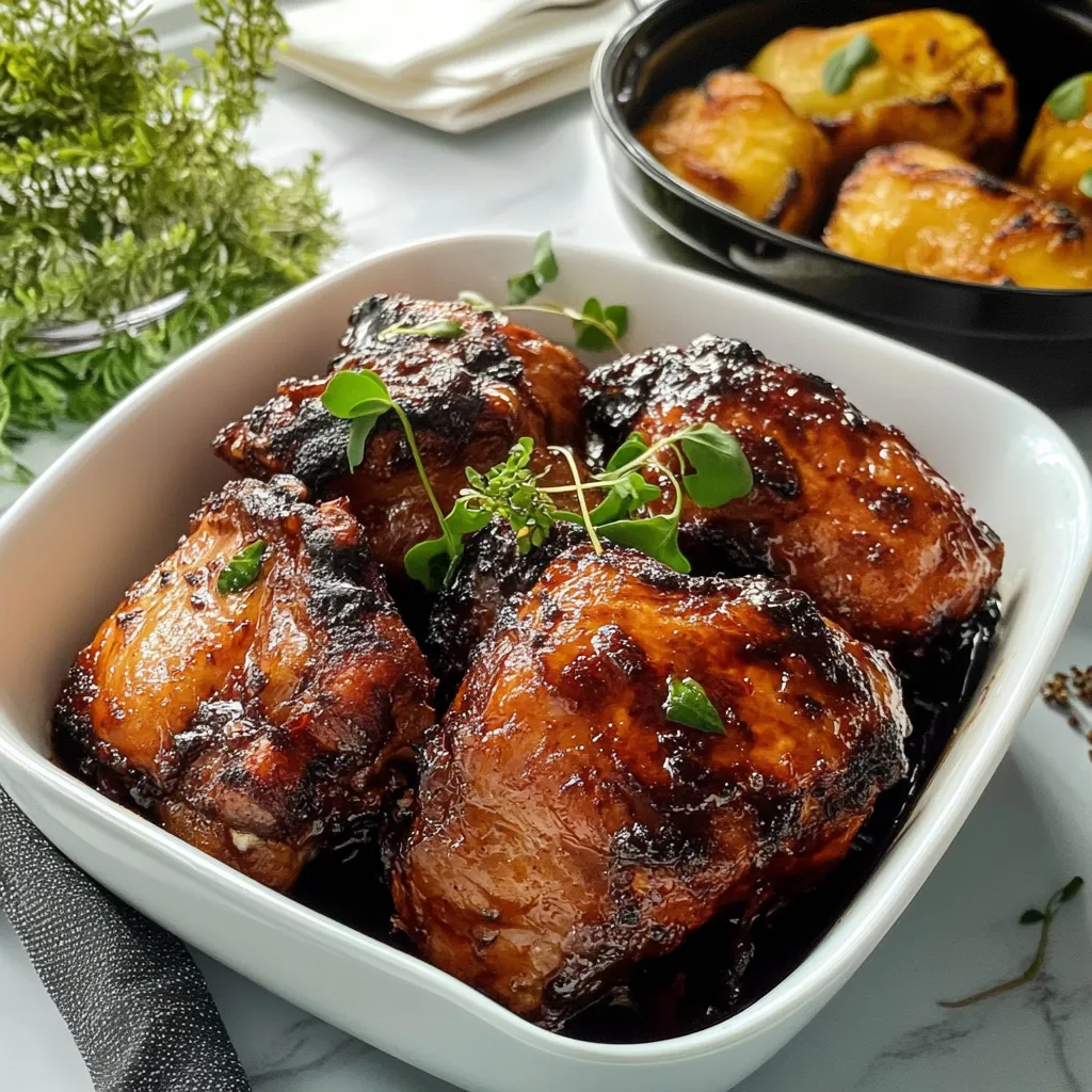 Frango grelhado em um prato branco.