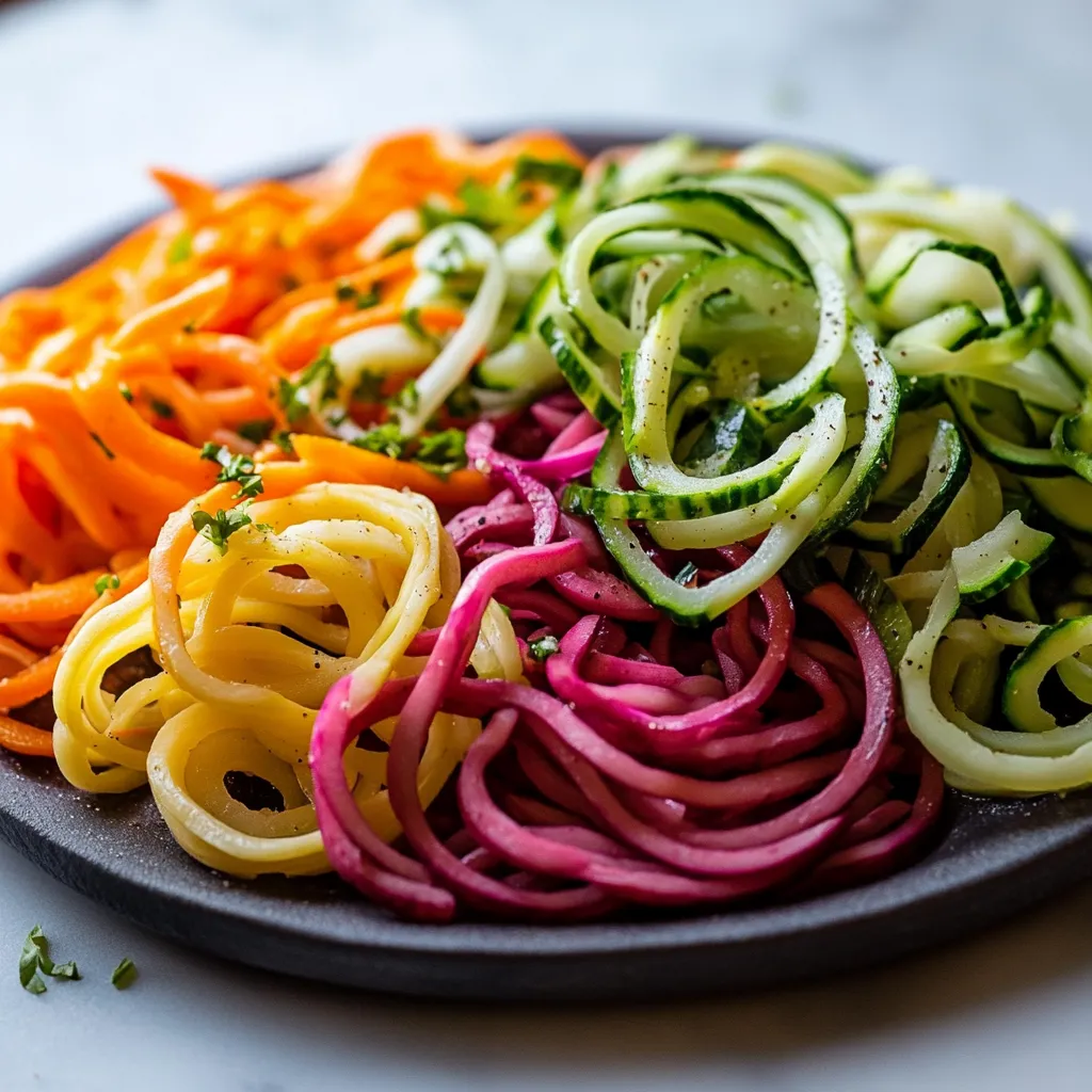 Um plato de vegetais coloridos, incluindo carro, cenoura, cebola e alho, todos cortados em fatias.