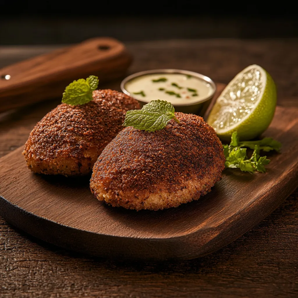 Pedaços de frango grelhado com pimenta e alho.