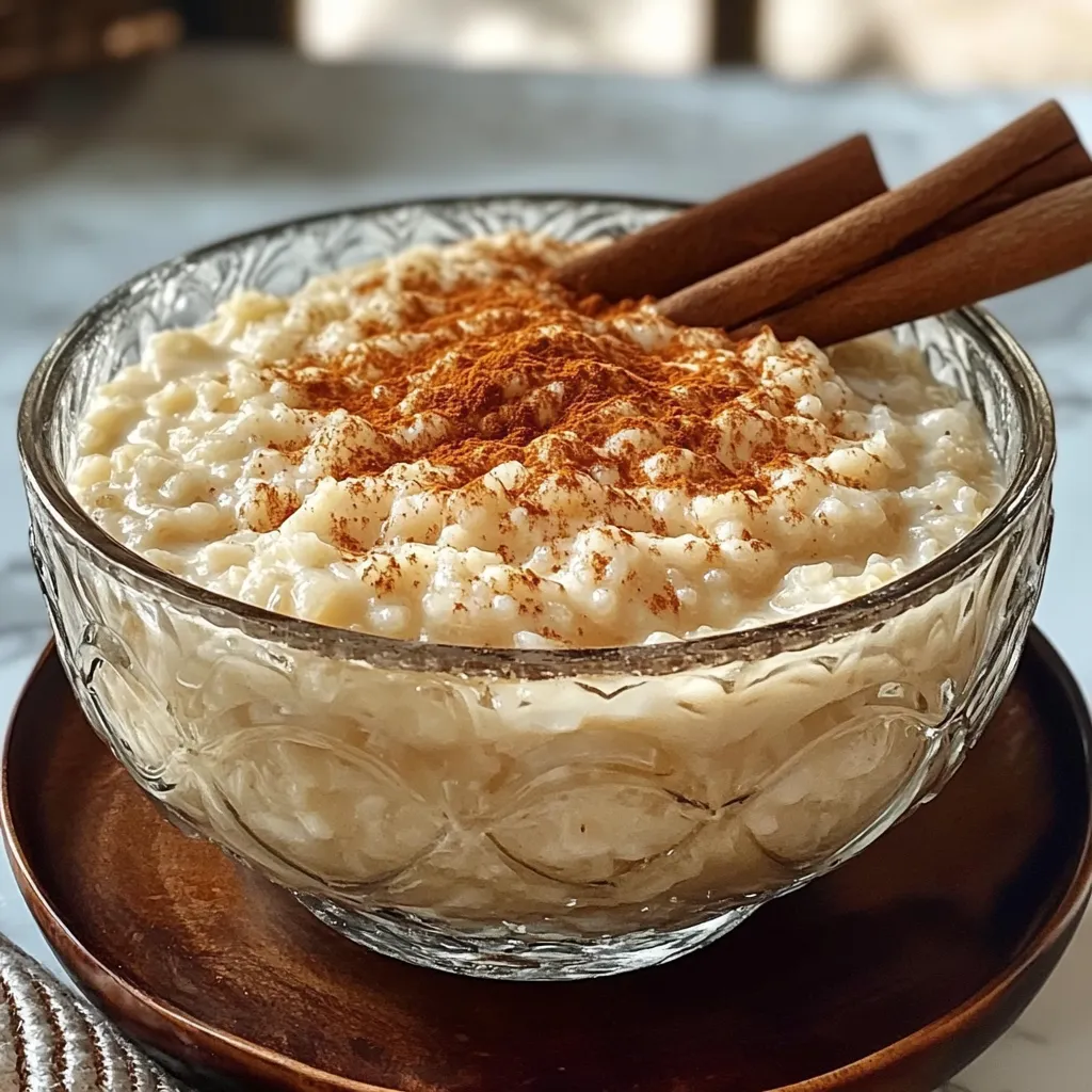 Um prato de arroz com café e canela.