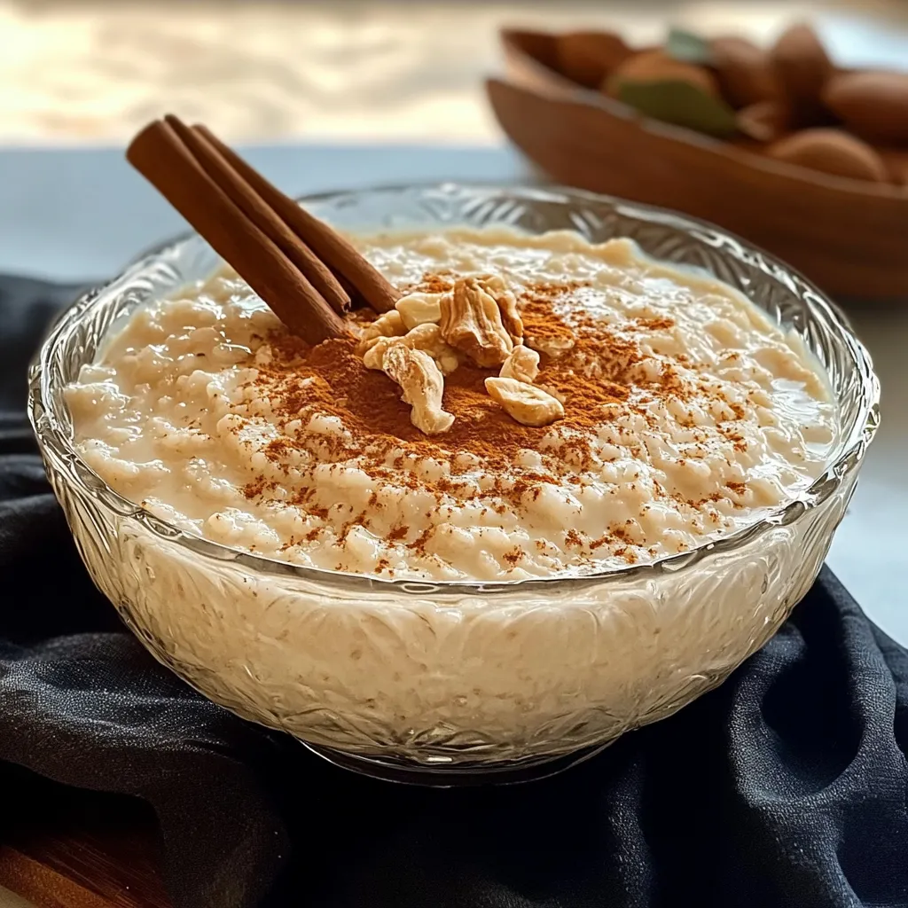 Um prato de arroz com coco e nozes.
