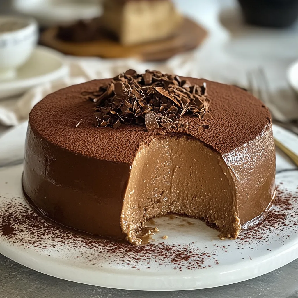 Um bolinho de chocolate com chocolate em cima.