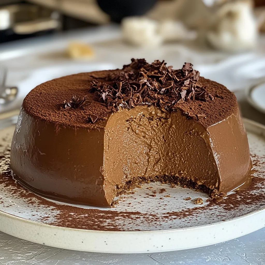 Cake com chocolate e cacau.