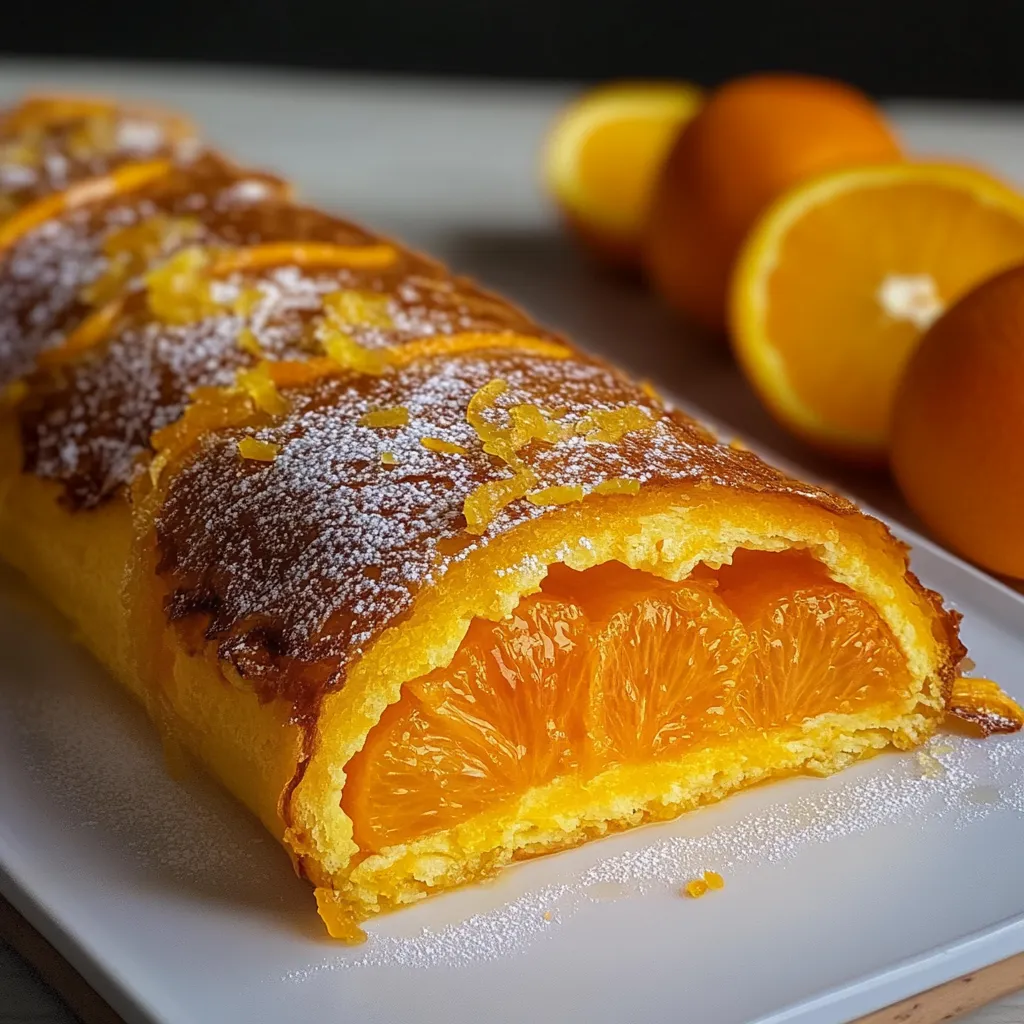 Cake com frutas.