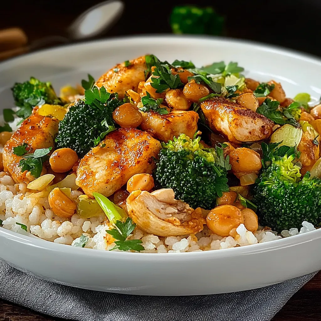 Frango grelhado com arroz e vegetais.