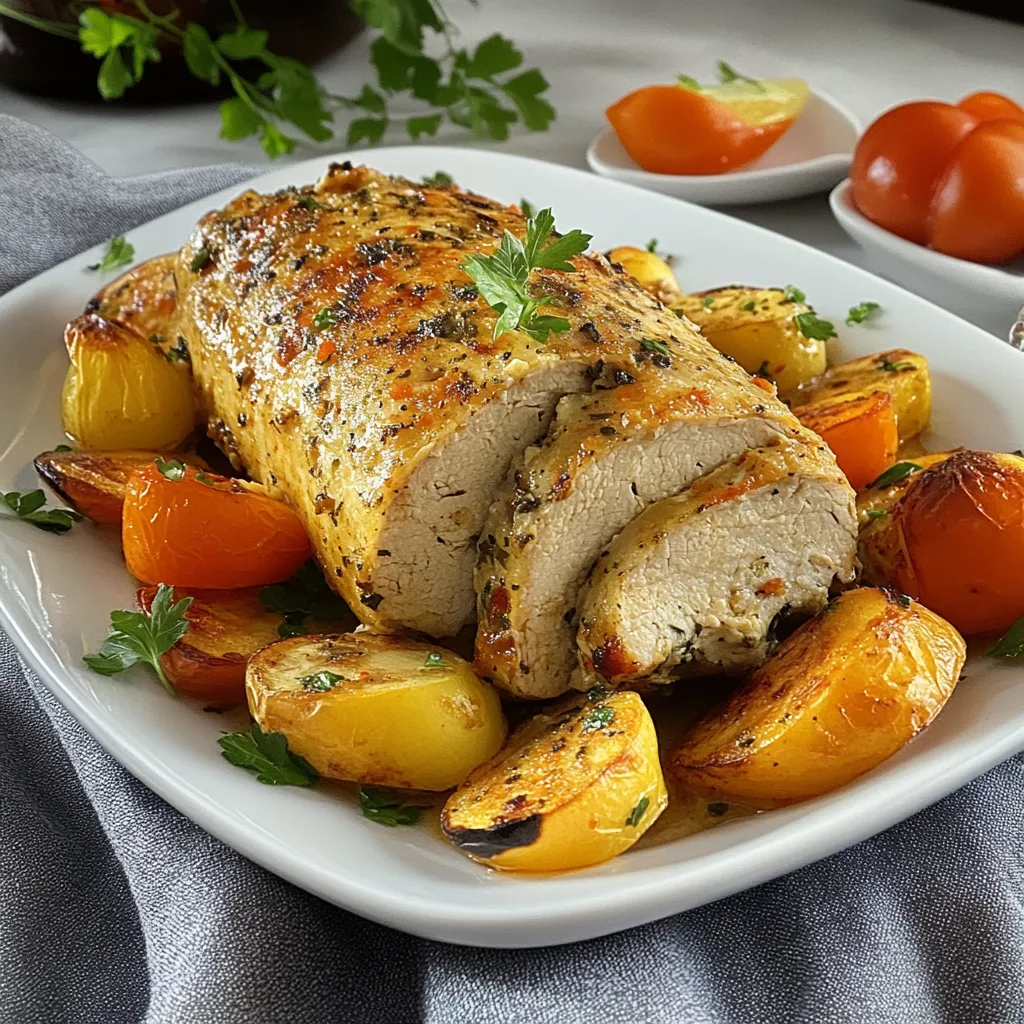 Carne grelhada com cebola e alho.