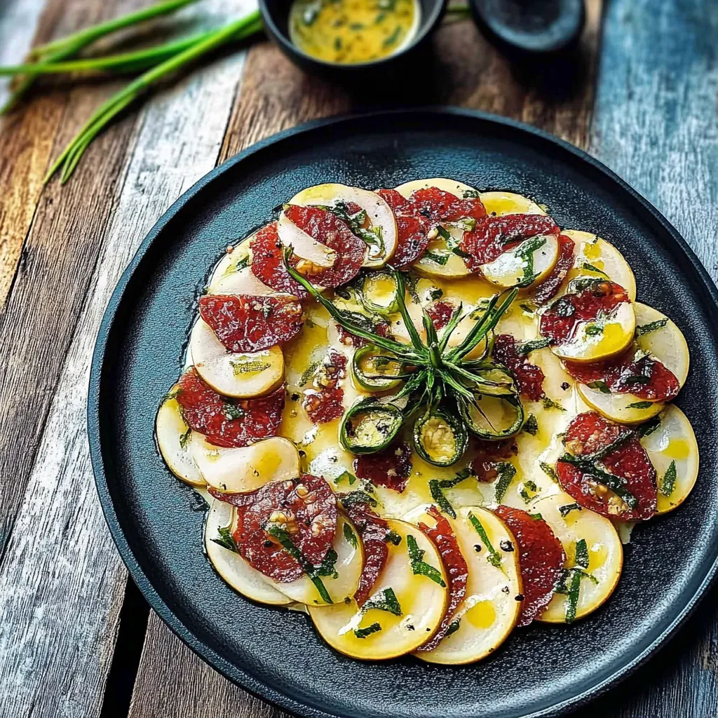 Um plato de carne com vegetais, incluindo cebola, alho e pimenta.