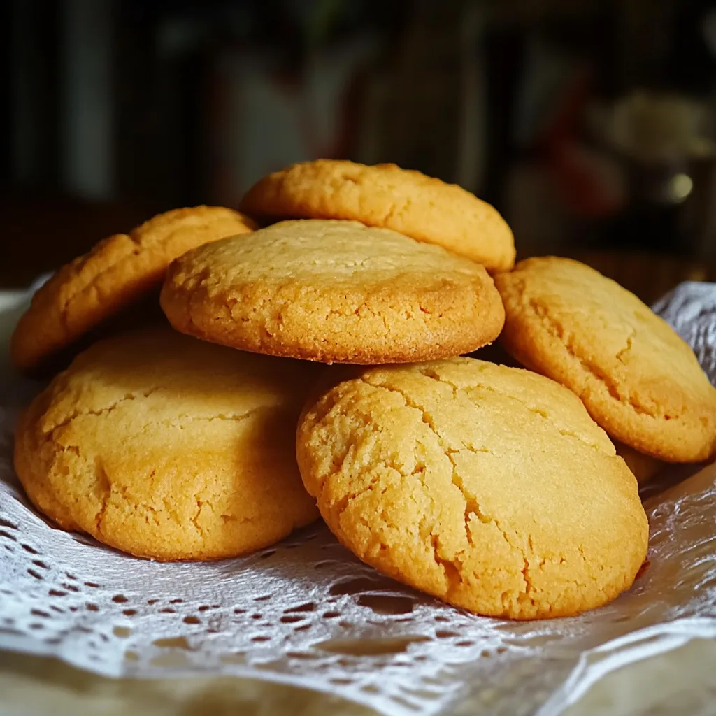 Um pedaço de biscoito com manteiga e açúcar.