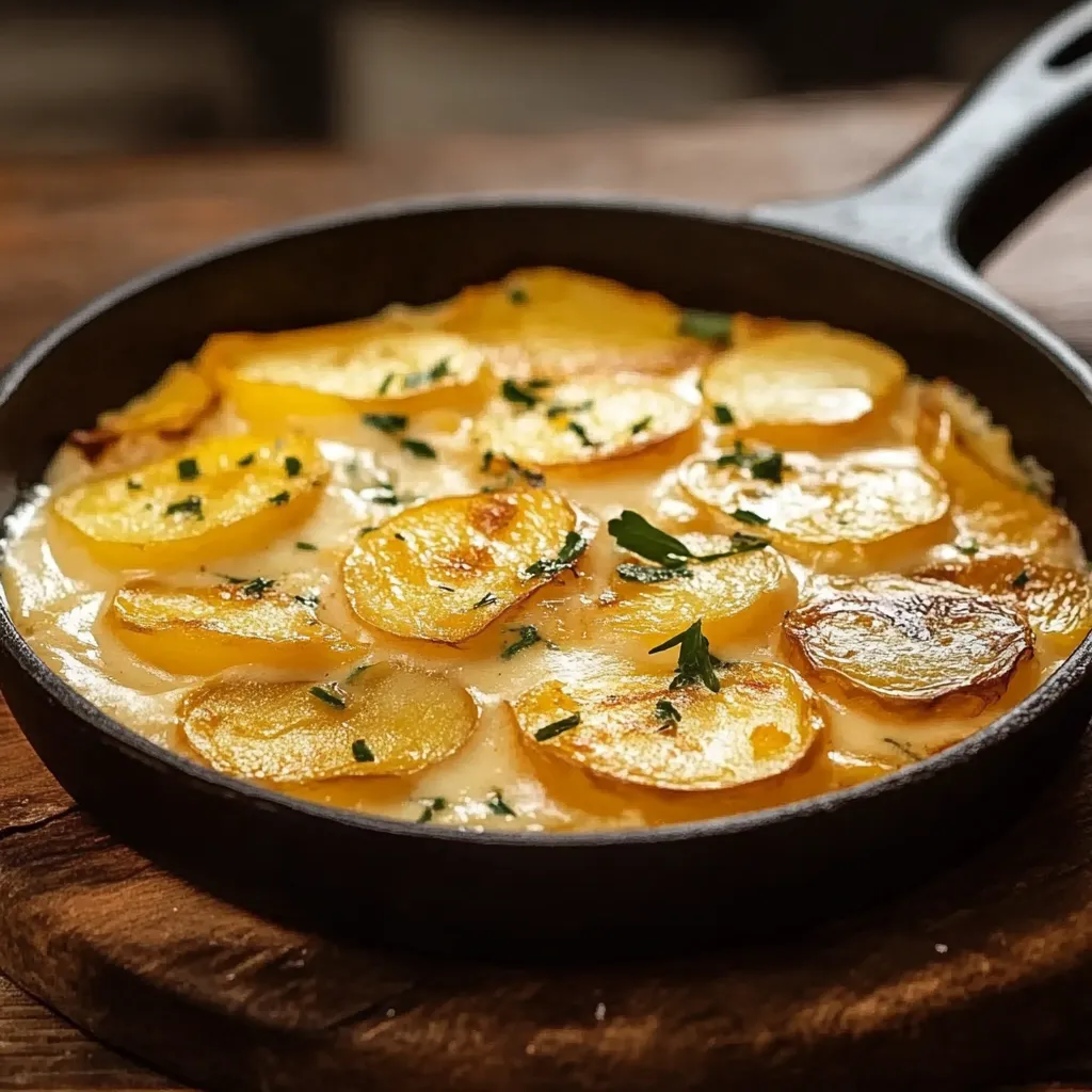 Frittata com batatas e cebola.