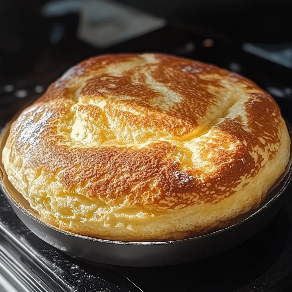 Um bolso de panqueca com manteiga e café.