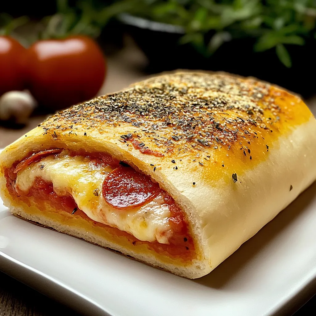 Pizza com tomate e pepperoni.