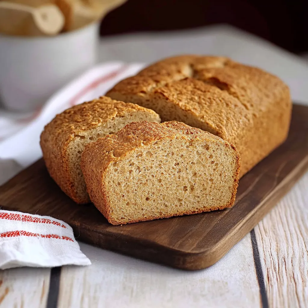 Pão de almôndegas em uma mesa.