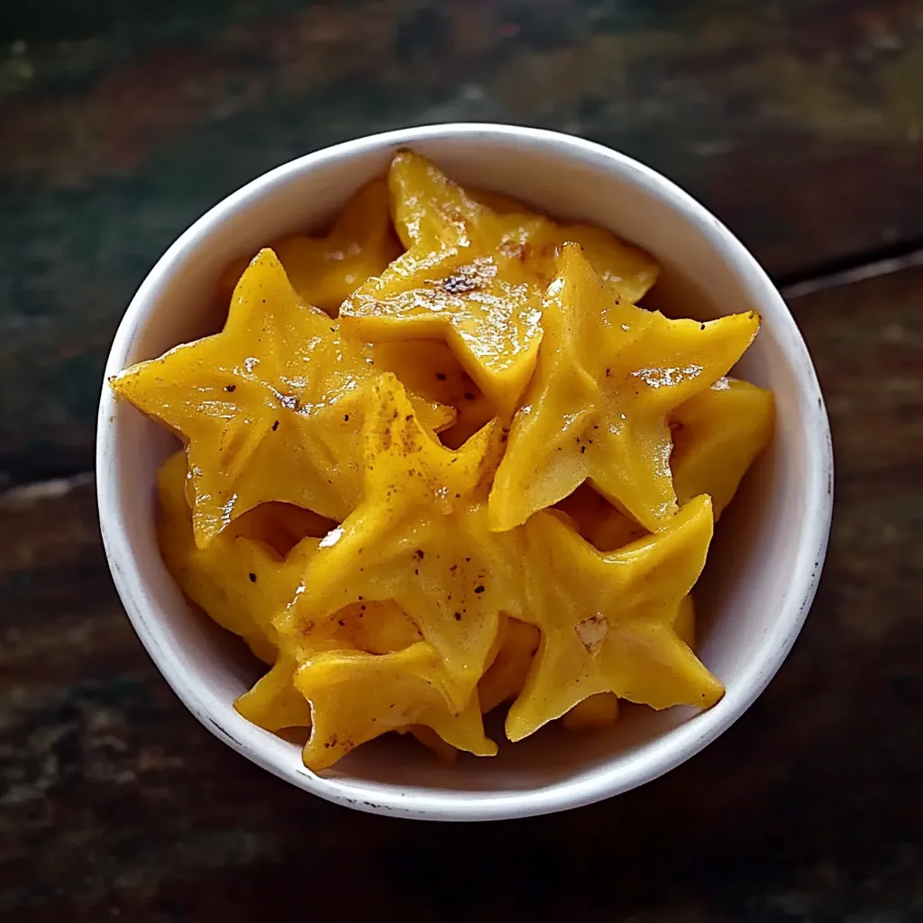 Um prato com estrelas de frango.