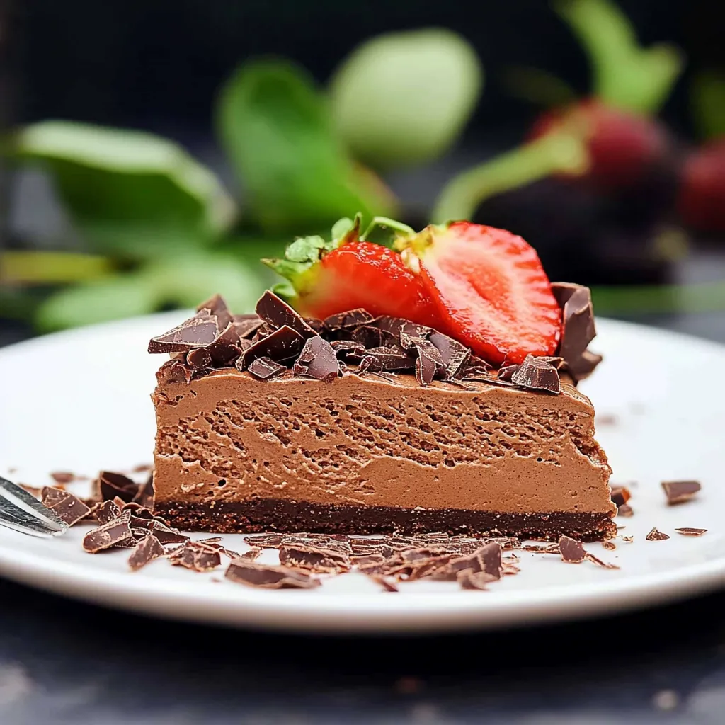Cake com chocolate e frutas.