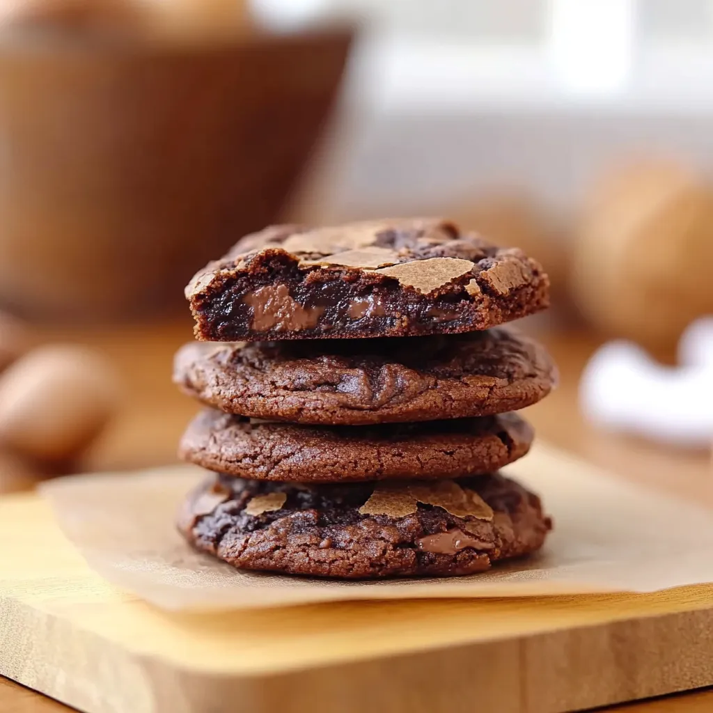Três pães de chocolate em uma tábua.