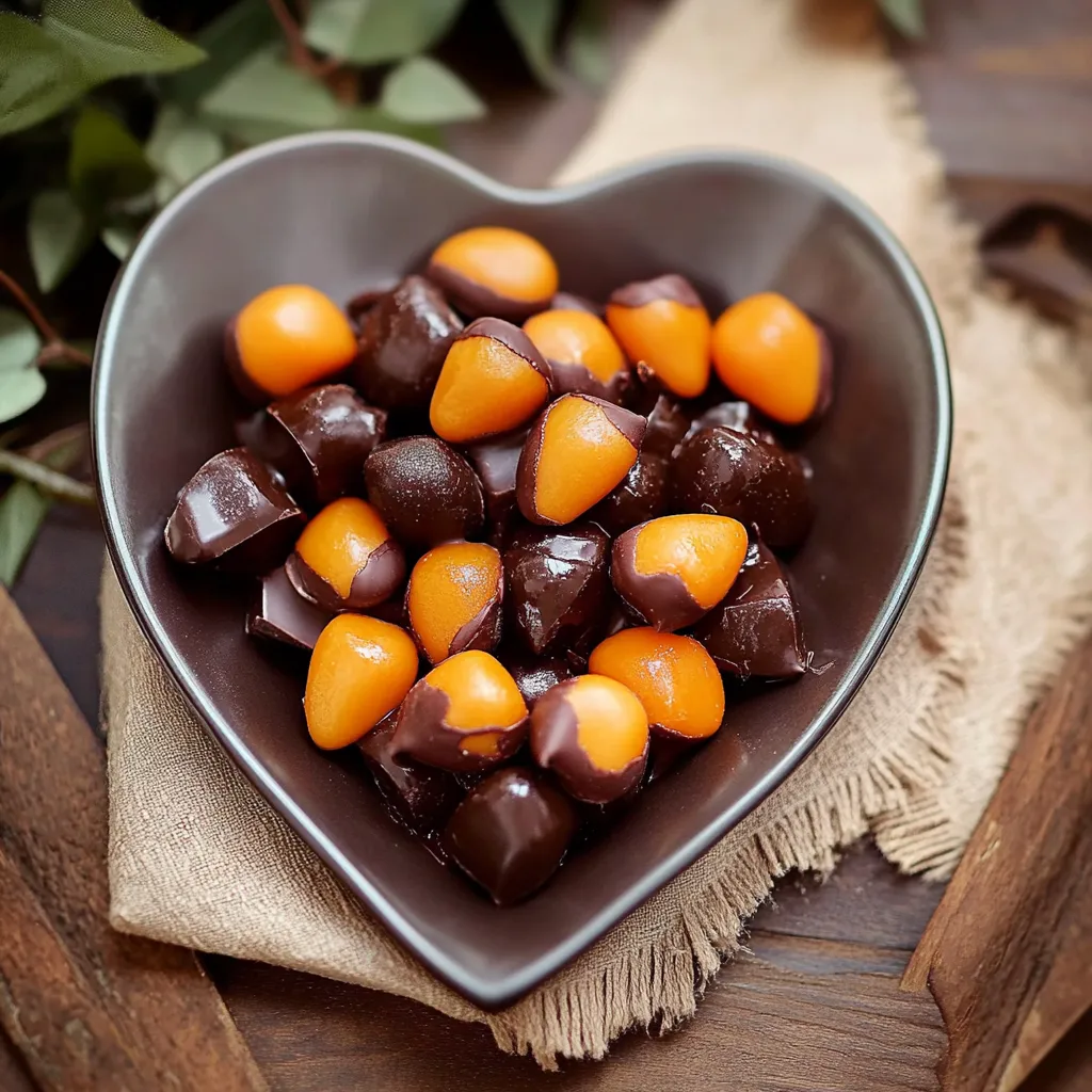 Um prato com frutas e chocolate.