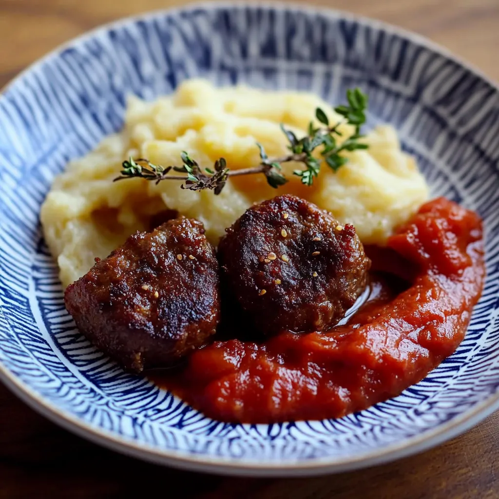 Um prato com macarrão, cebola e carne.