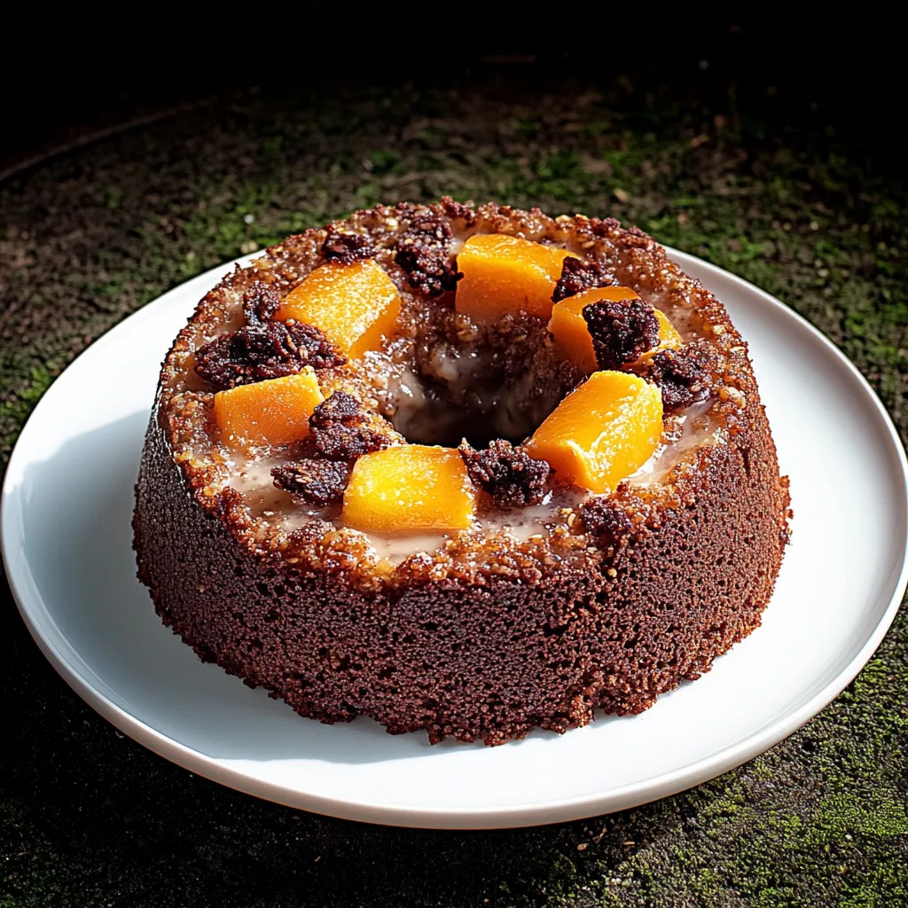 Cake com frutas no topo.