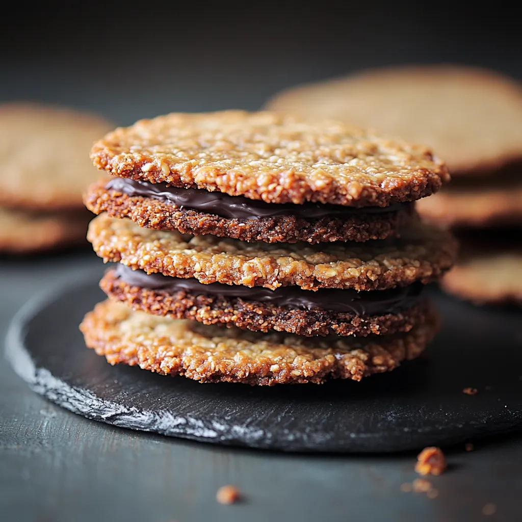 Pães de biscoitos com chocolate e manteiga.