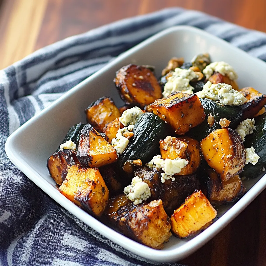 Um prato de carne com vegetais, incluindo cenoura, cebolinha e abóbora.