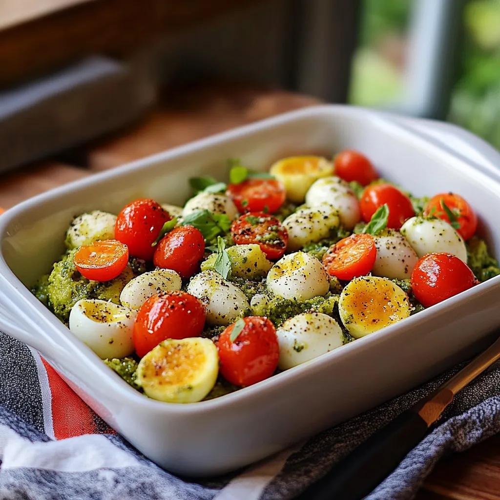 Um prato de frutas e ovos com vegetais.