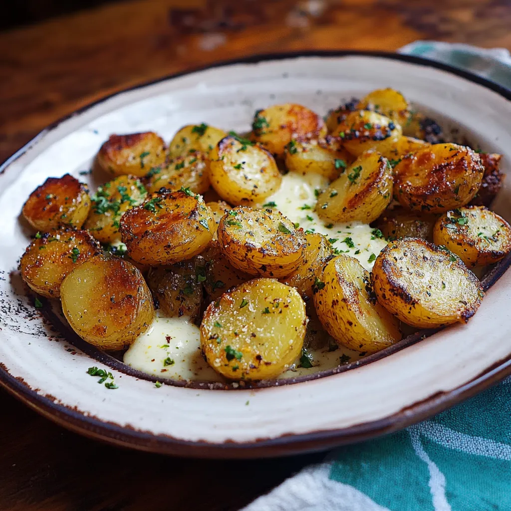 Um prato cheio de papas e cebola.