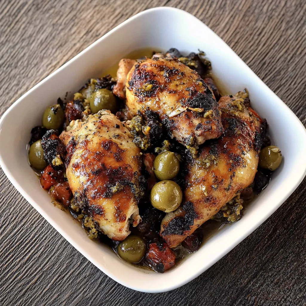 Frango grelhado com salada de alho e pimenta.