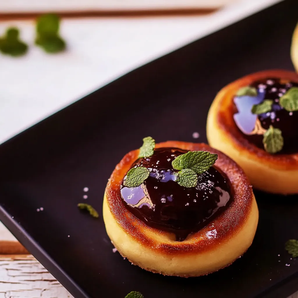 Dois bolinhos de chocolate com salada.