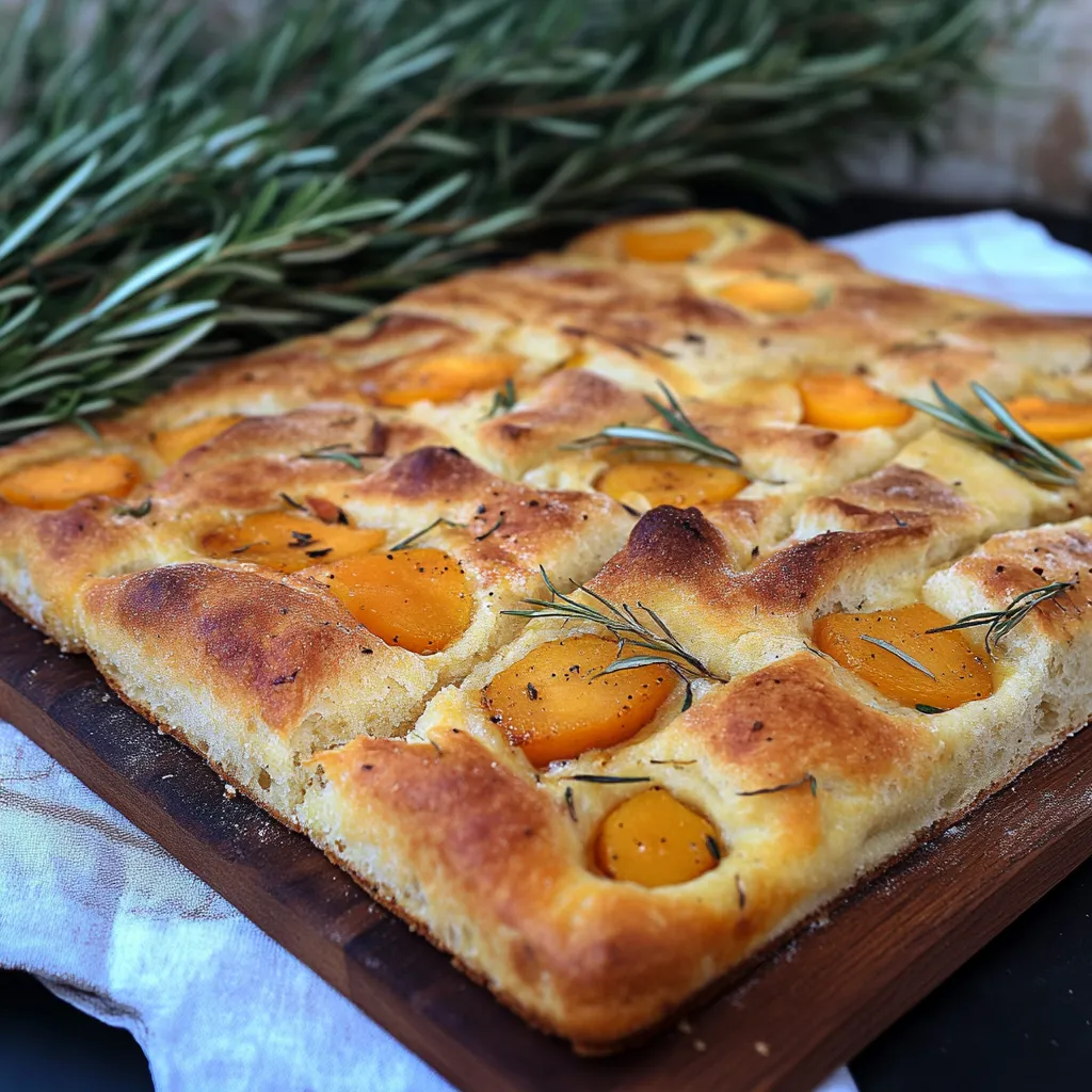 Pizza com frutas e ervas.