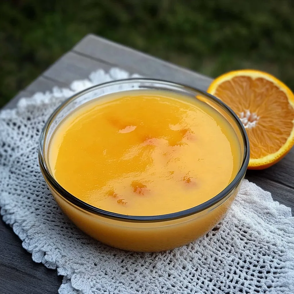 Um prato de frutas com uma pitada de suco de laranja.