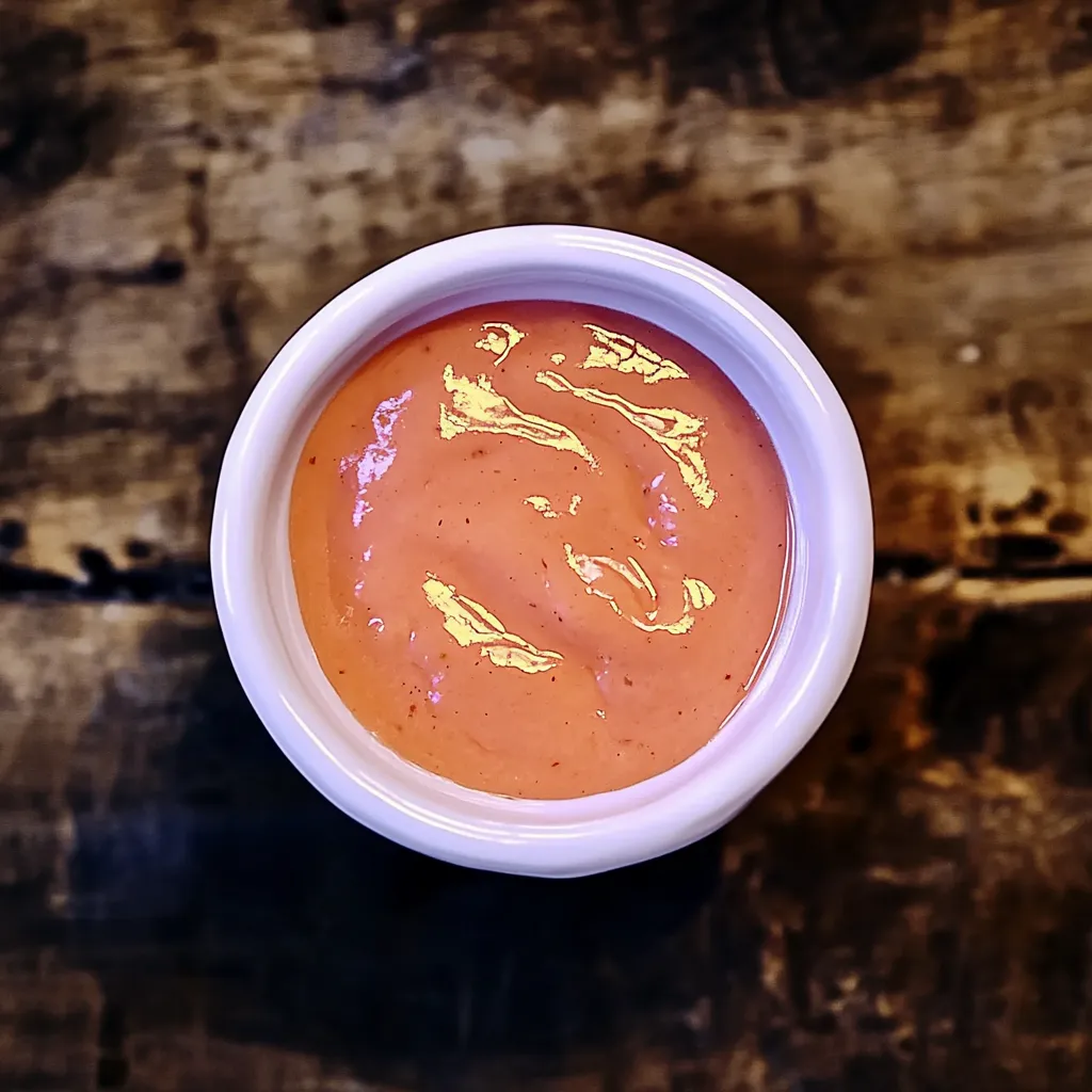 Um copo de tomate com uma mancha de metal.