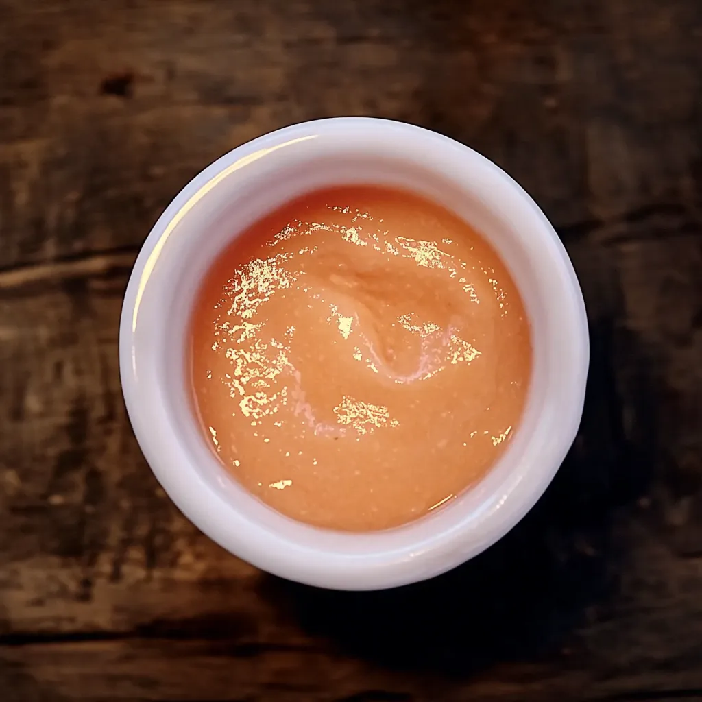Um copo de suco com um pedaço de fruta no fundo.