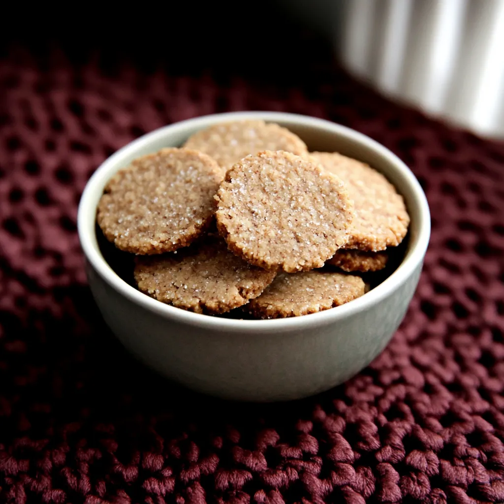 Um prato cheio de biscoitos.