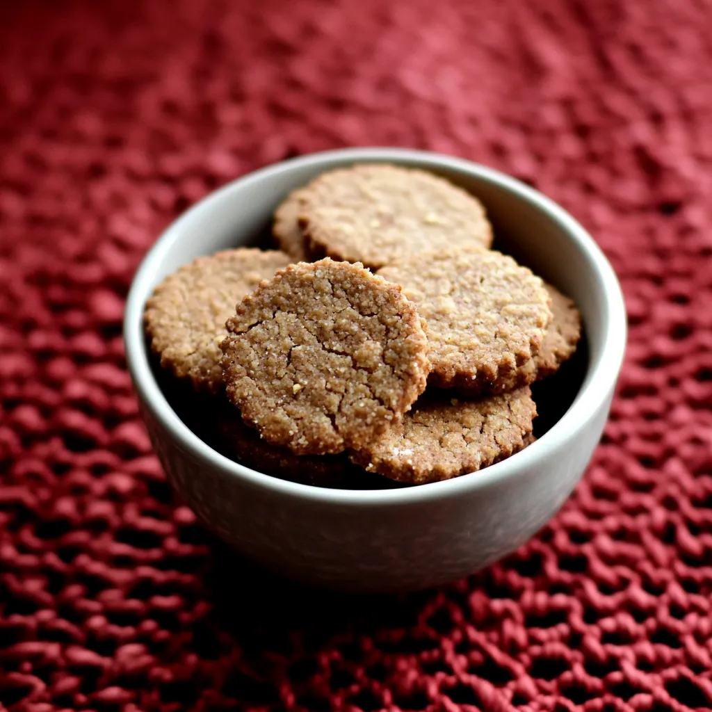 Um prato cheio de biscoitos.