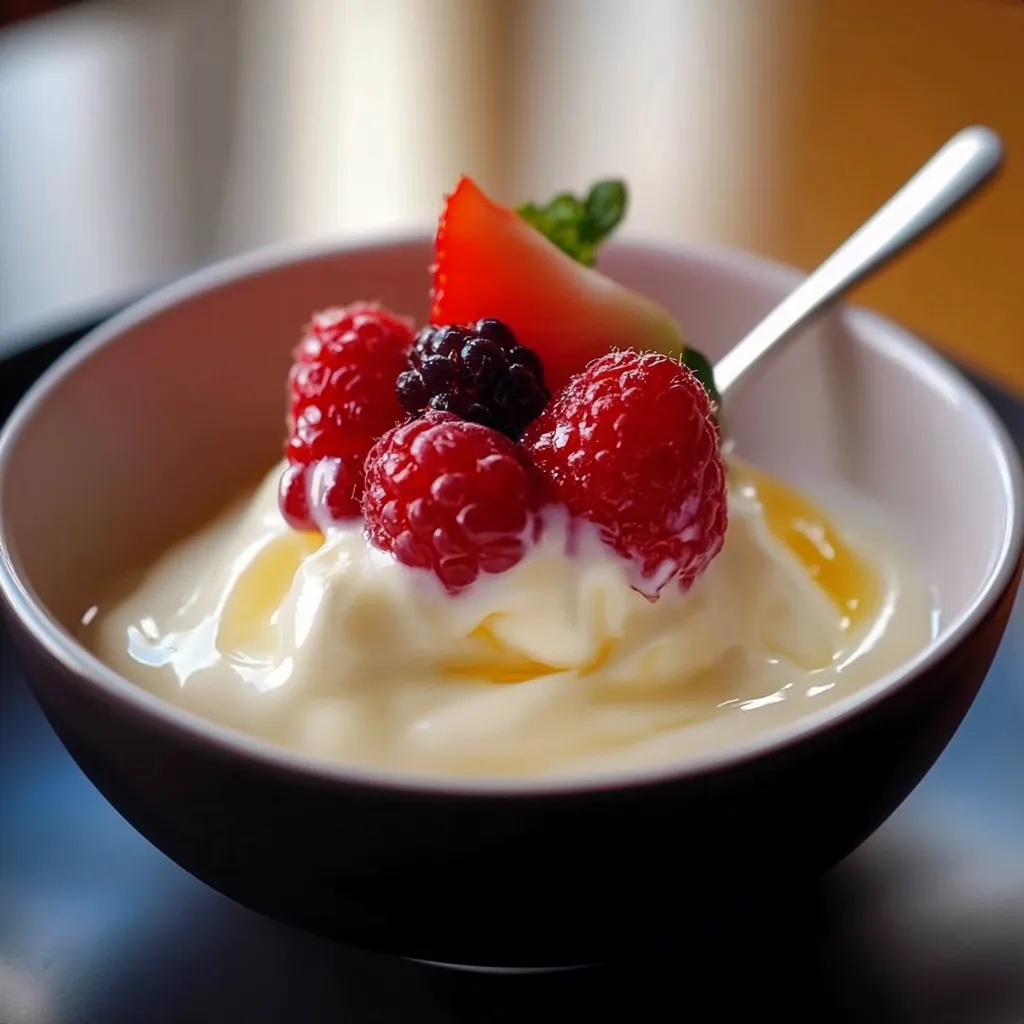 Um prato de frutas com raspas, morangos e cranberries.
