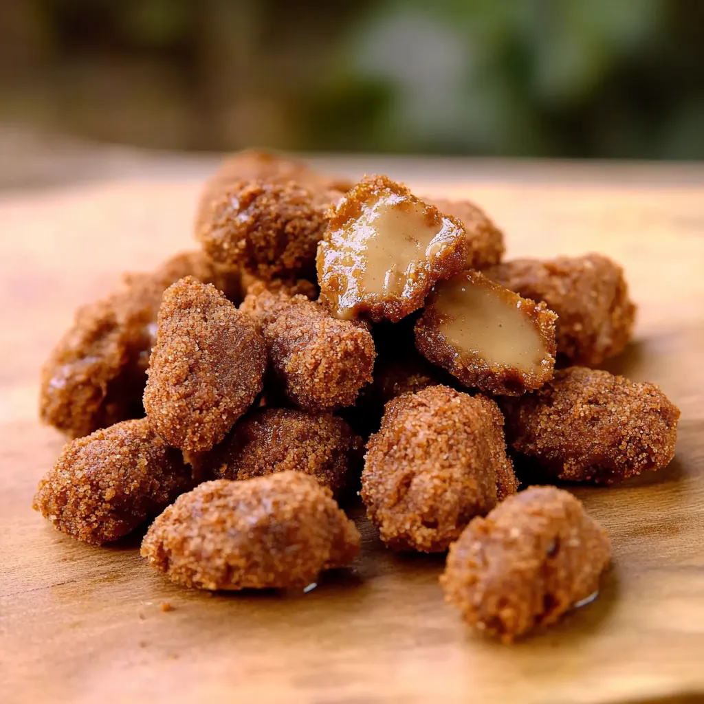 Pedaços de carne frita em uma mesa.