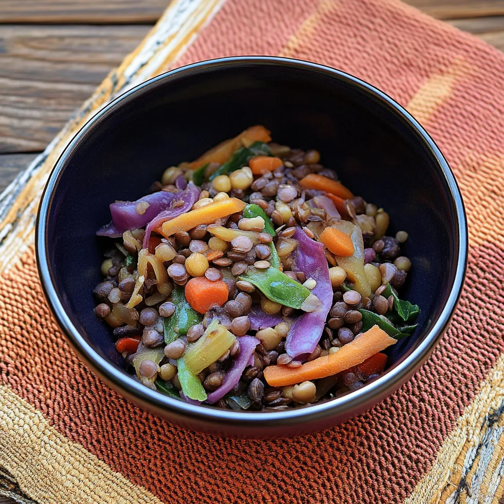 Um prato de comida com carne, legumes e nozes.
