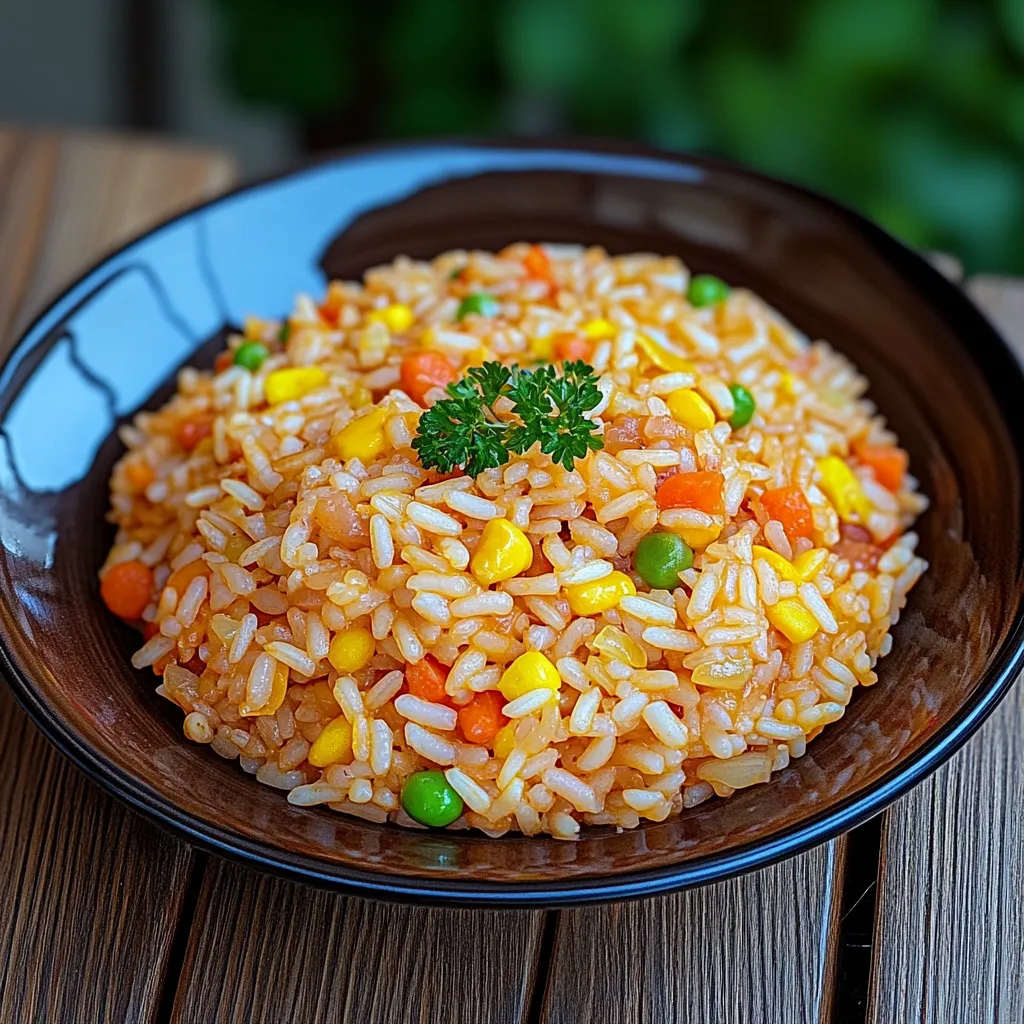 Riso com carrots e peixe.