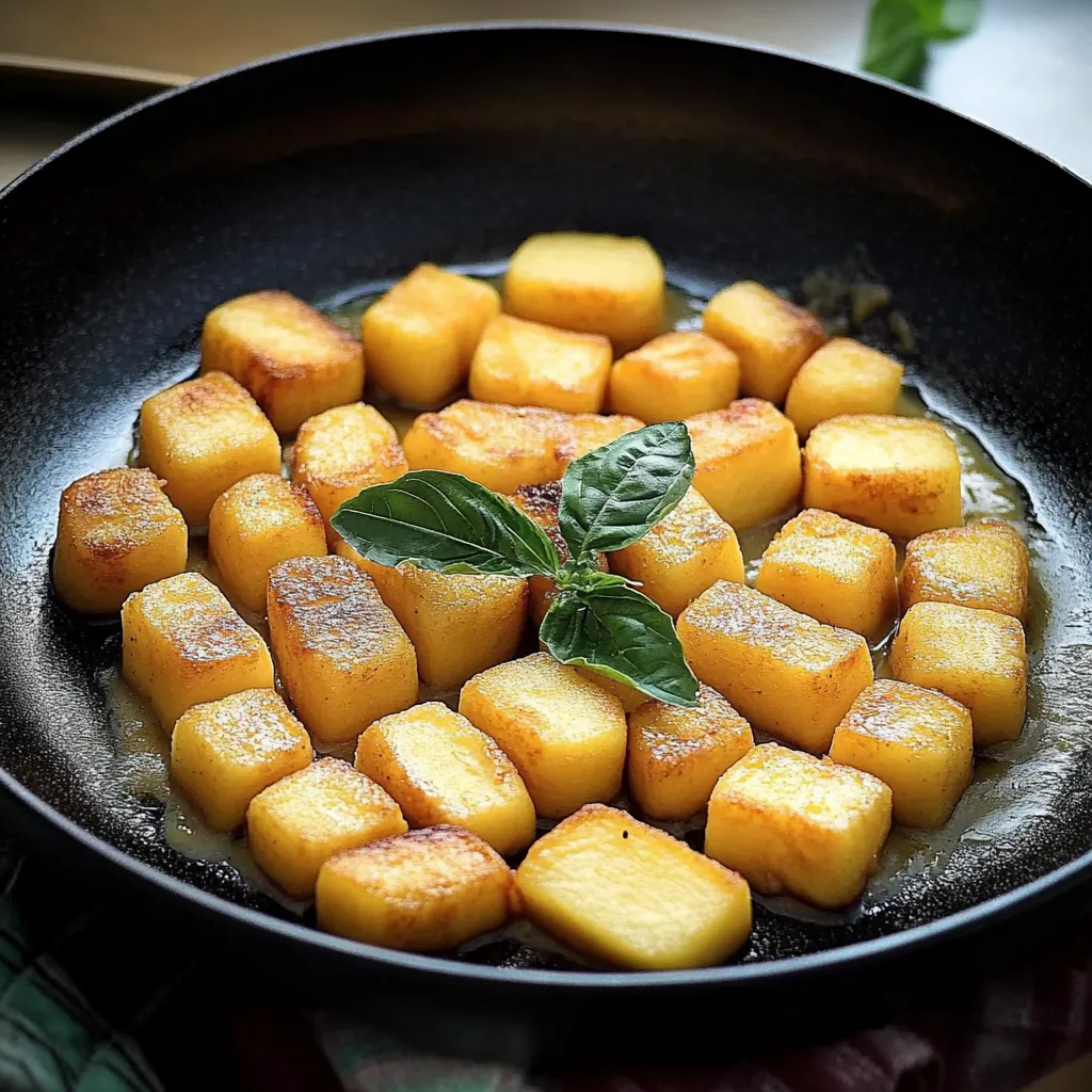 Fritas com folhas de alho em uma panela.