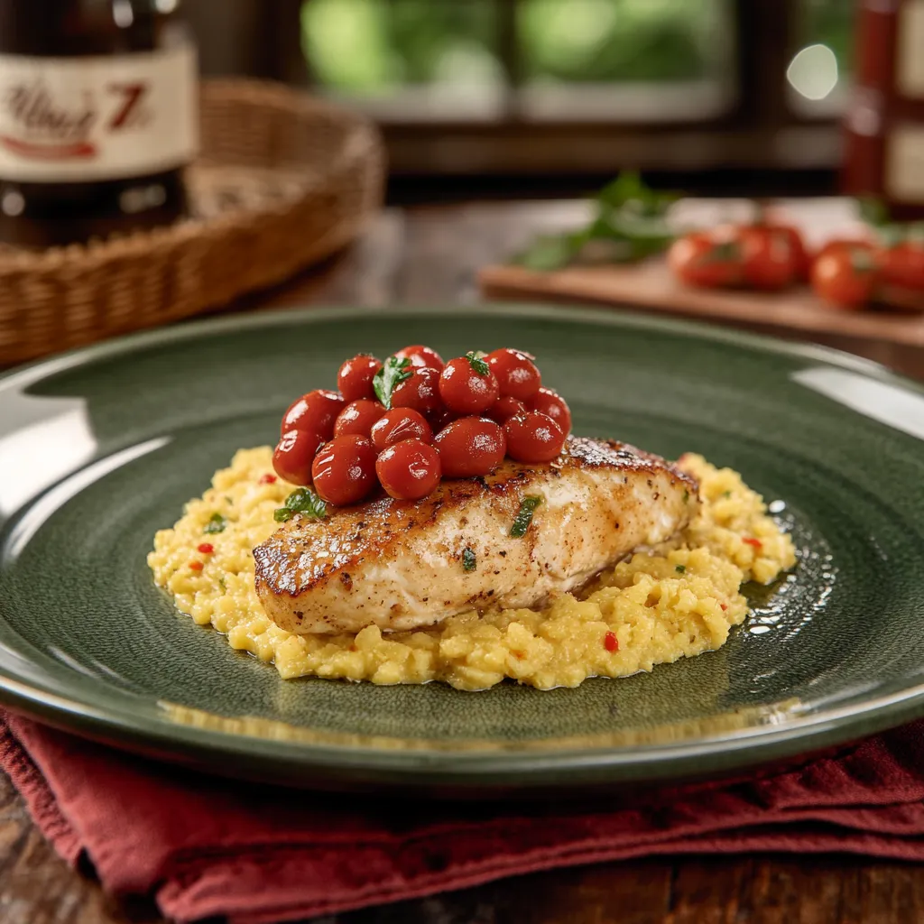 Carne com arroz e tomate.