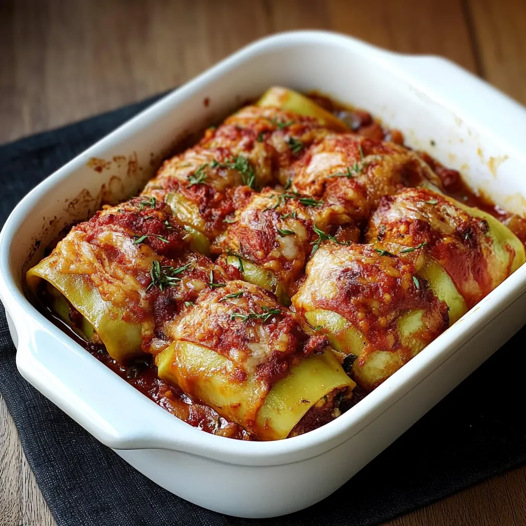Um prato de pasta com molho de tomate e ervas.