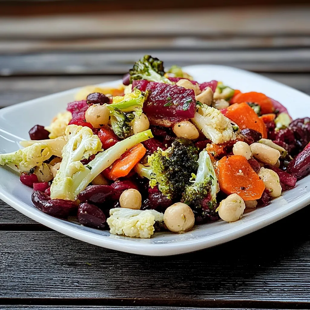 Um prato cheio de vegetais, incluindo carne, cenoura, abóbora, alho e coco.