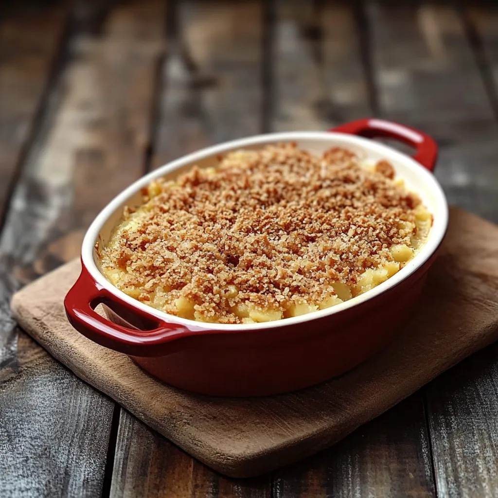 Cozido em uma panela vermelha, o macarrão com cenoura e cebola é servido em um prato redondo.