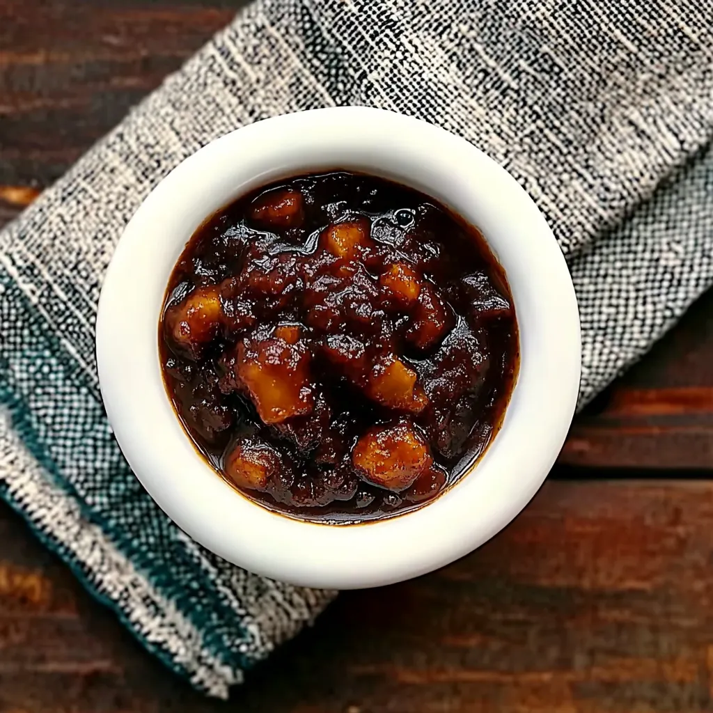 Um copo de caramelo com frutas no topo.