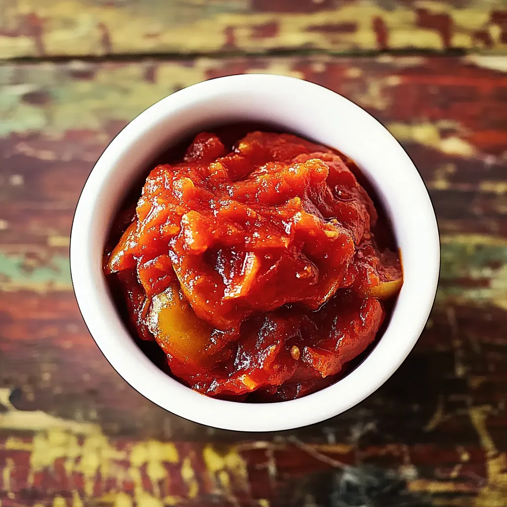 Um copo com tomate cozido.