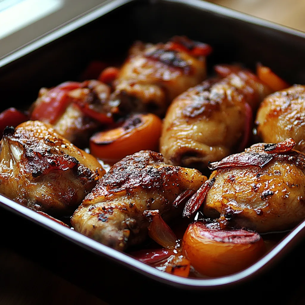 Frango grelhado com peixe e cebola.