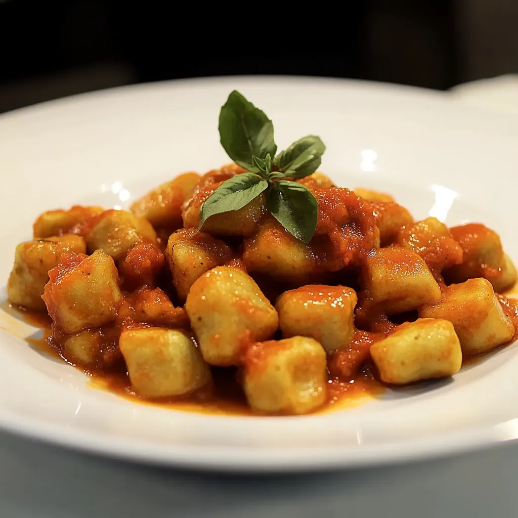 Macarrão com tomate e ervas.