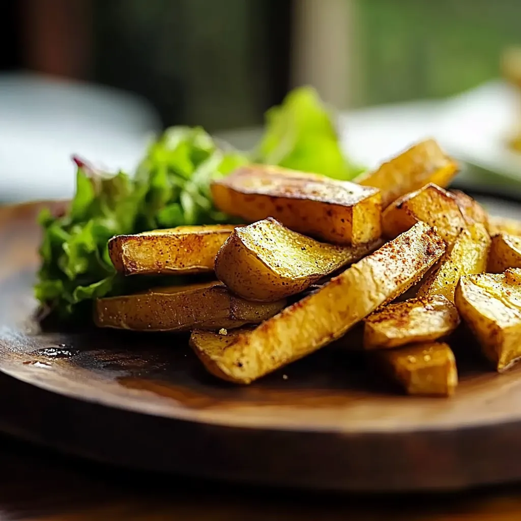 Pimentões fritos em uma tábua de madeira.