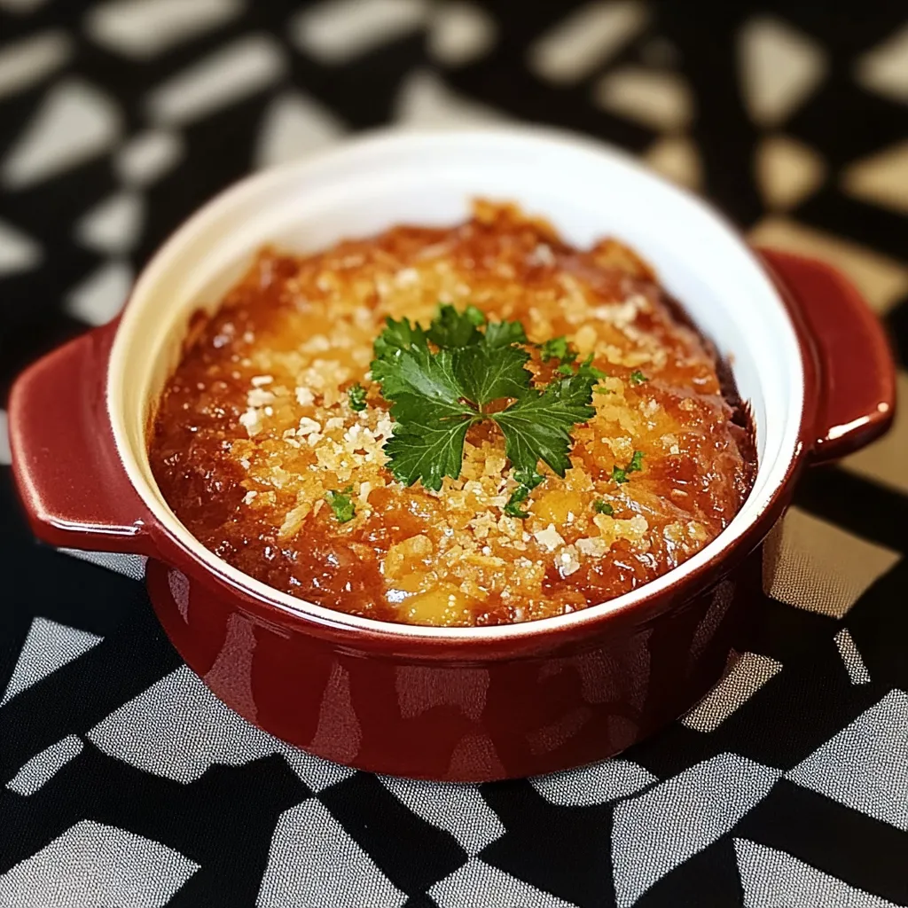 Um prato com carne e cebola.