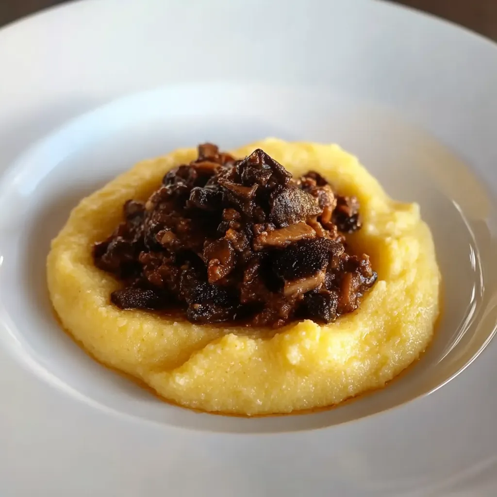 Um prato com arroz e carne.